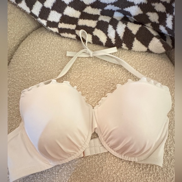 NWOT Target Shade and Shore swim- Cream Scalloped Lace Bra 40D - Picture 1 of 8